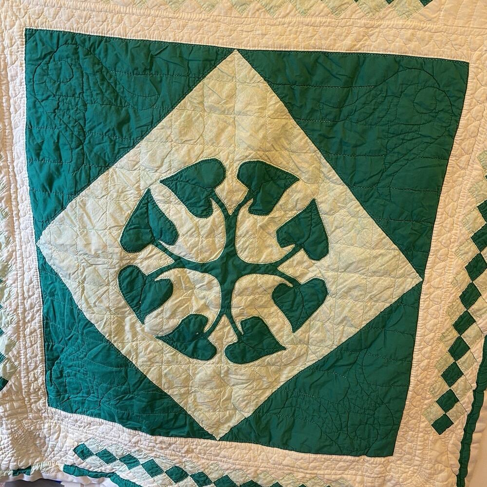 Vintage Baby Quilt Blanket Handmade CribBedding Unisex Cotton Multicolor Cottage - Picture 4 of 7